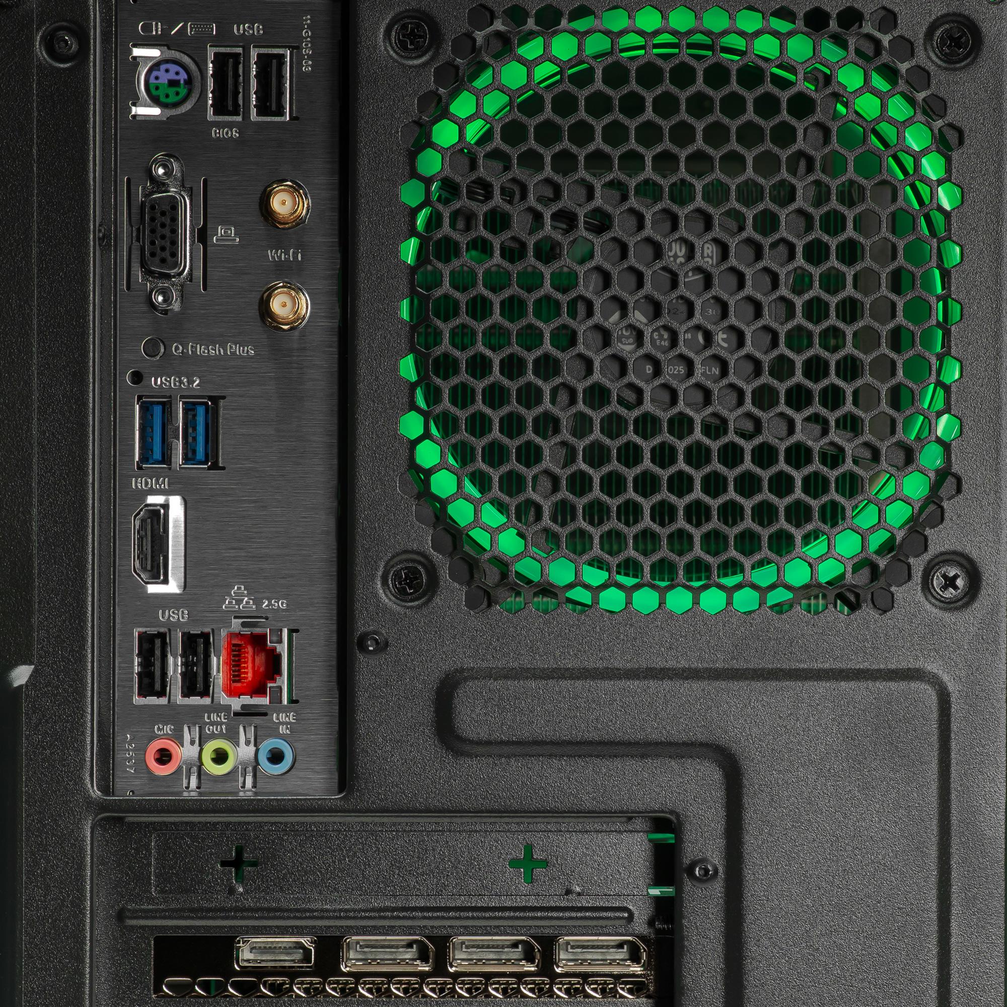 A large main feature product image of PLE Scout RTX 5060 Prebuilt Ready To Go Gaming PC