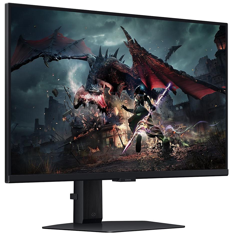 A large main feature product image of EX-DEMO Samsung Odyssey G50D - 27" 1440p 180Hz Fast IPS Gaming Monitor