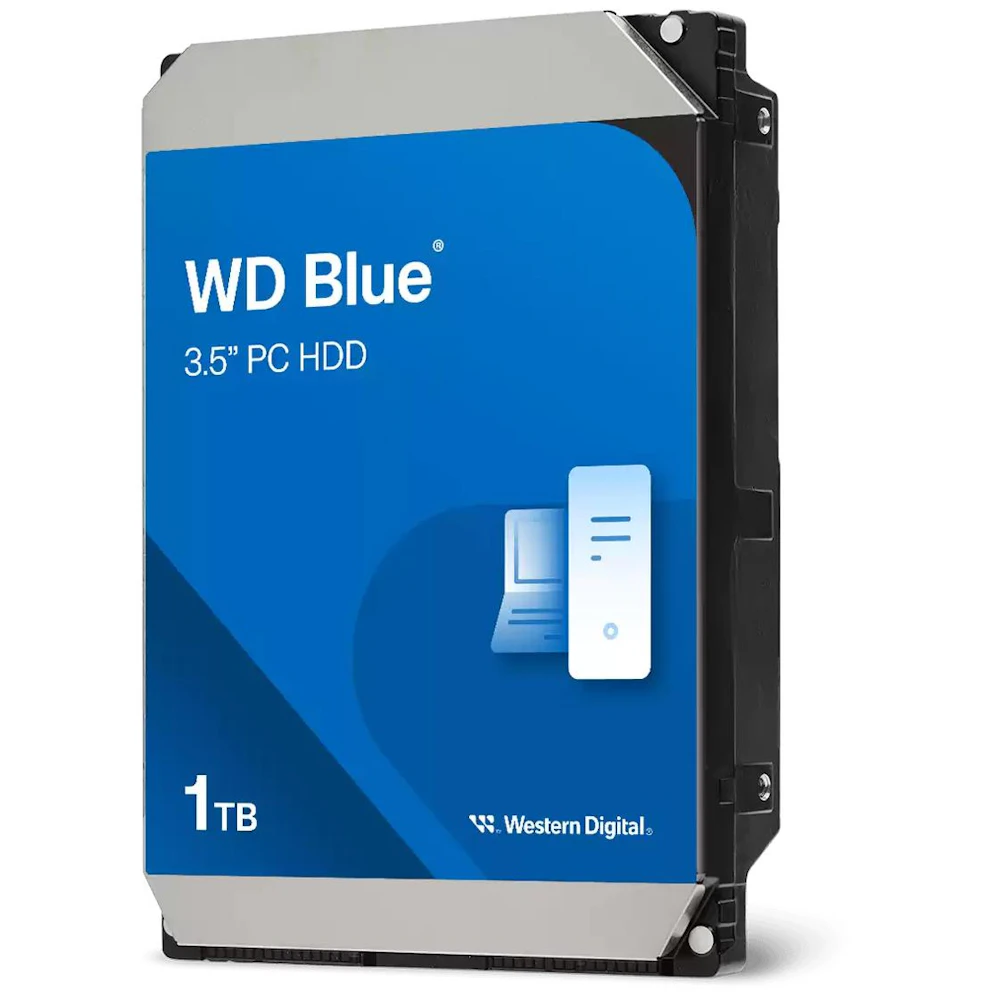 WD Blue 3.5" Desktop HDD - 1TB 64MB