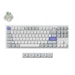 A product image of Keychron Q3 HE 8K Magnetic Switch Keyboard - White (Keychron Ultra-Fast Lime Magnetic Switch)