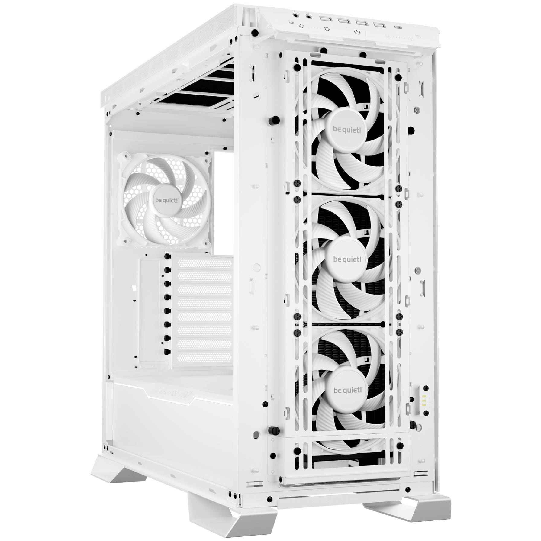 A large main feature product image of EX-DEMO be quiet! DARK BASE PRO 901 - Premium Full Tower Case (White)