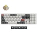 A product image of Keychron Q6 Ultra 8K Wireless Custom Mechanical Keyboard - White (Keychron Silk POM Switch - Banana)