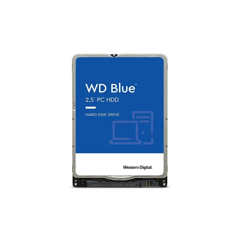 A large main feature product image of EX-DEMO WD Blue 2.5" Notebook HDD - 2TB 128MB