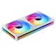 A small tile product image of Jonsbo ZB-240 ARGB 120x240mm PWM Reverse Blade Dual Fan Module (White)