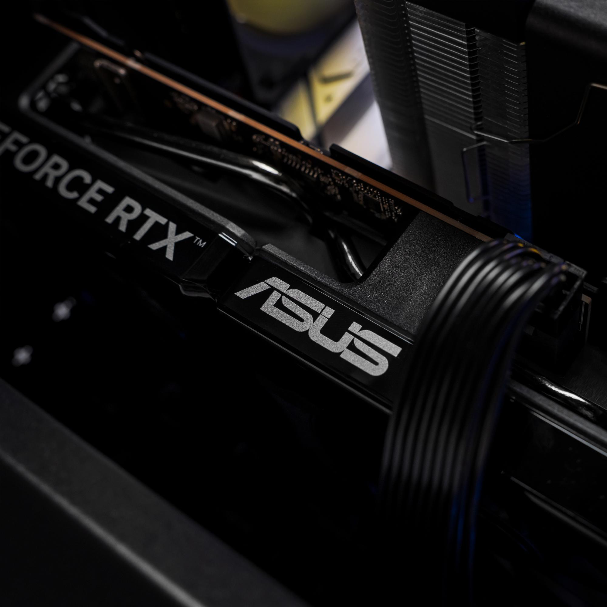 A large main feature product image of EX-DEMO PLE Tidal RTX 5060 Prebuilt Ready To Go Gaming PC