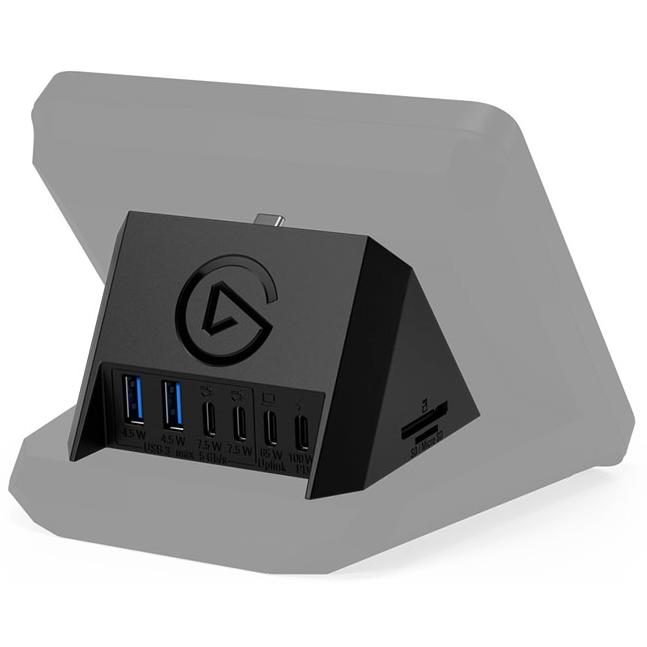 A large main feature product image of EX-DEMO Elgato USB Hub for Stream Deck+