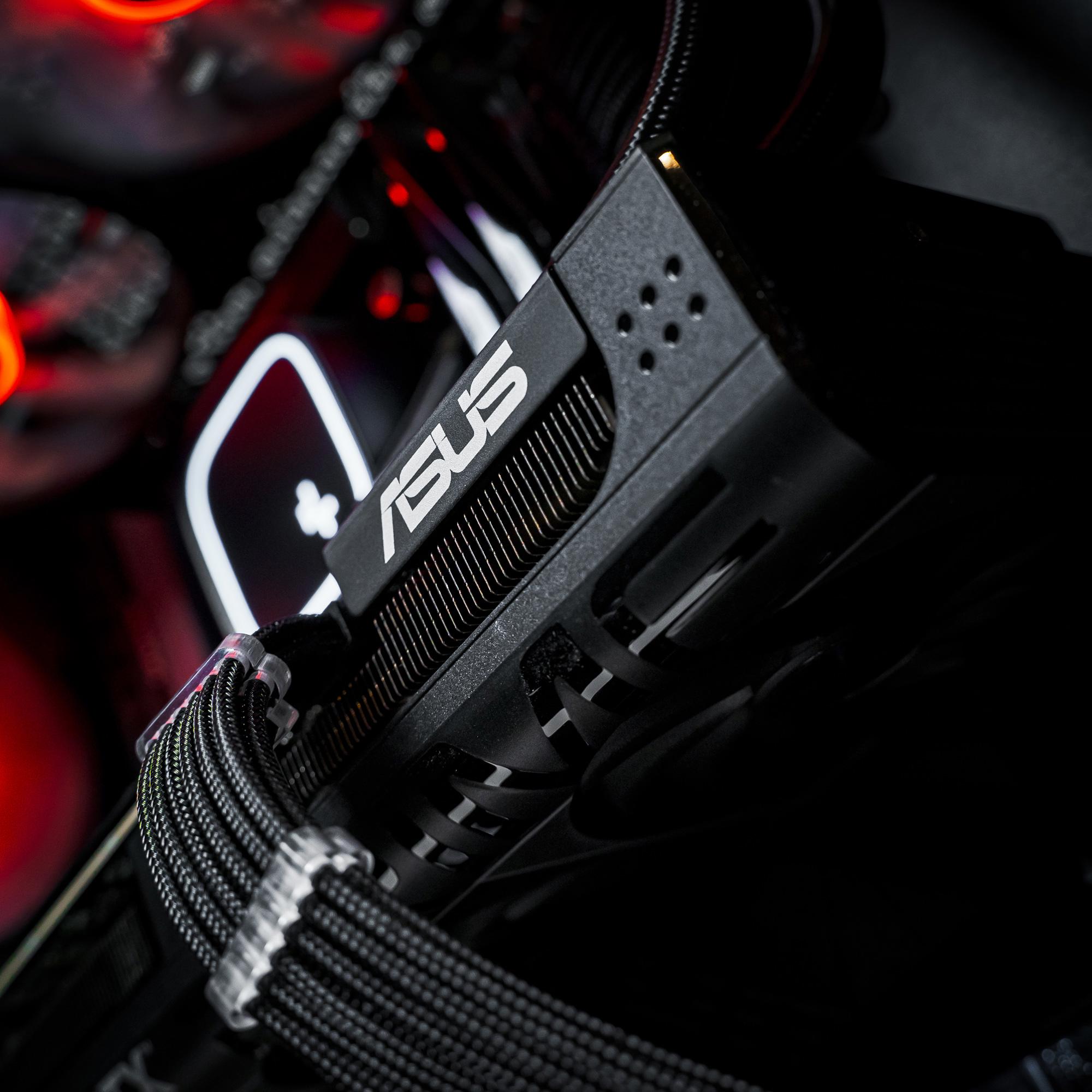 A large main feature product image of EX-DEMO PLE Flare RTX 5070 Ti Prebuilt Ready To Go Gaming PC