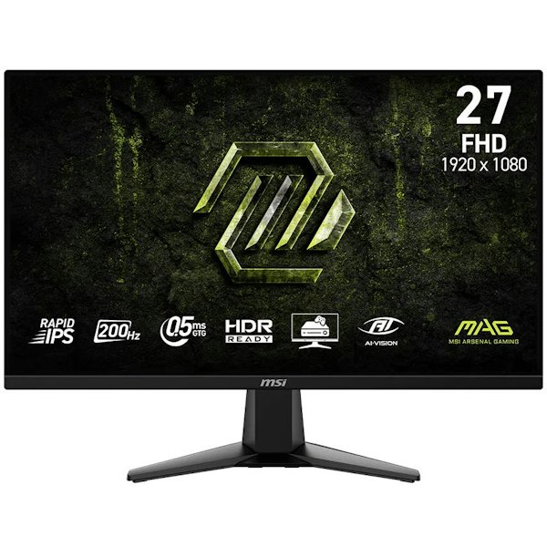 MSI MAG 27in FHD Rapid IPS 200Hz Adaptive-Sync Gaming Monitor