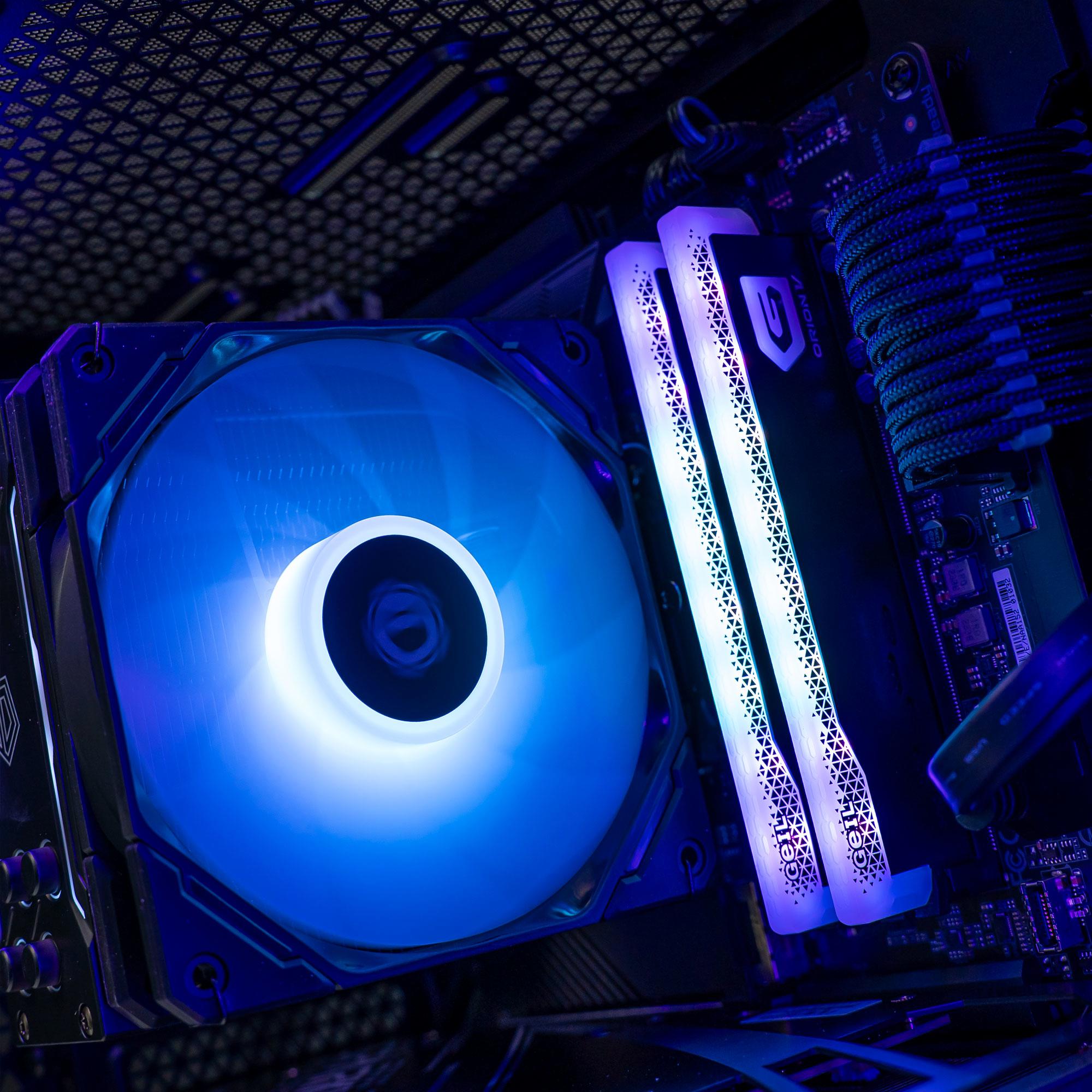 A large main feature product image of EX-DEMO PLE Pop Black A770 Prebuilt Ready To Go Gaming PC