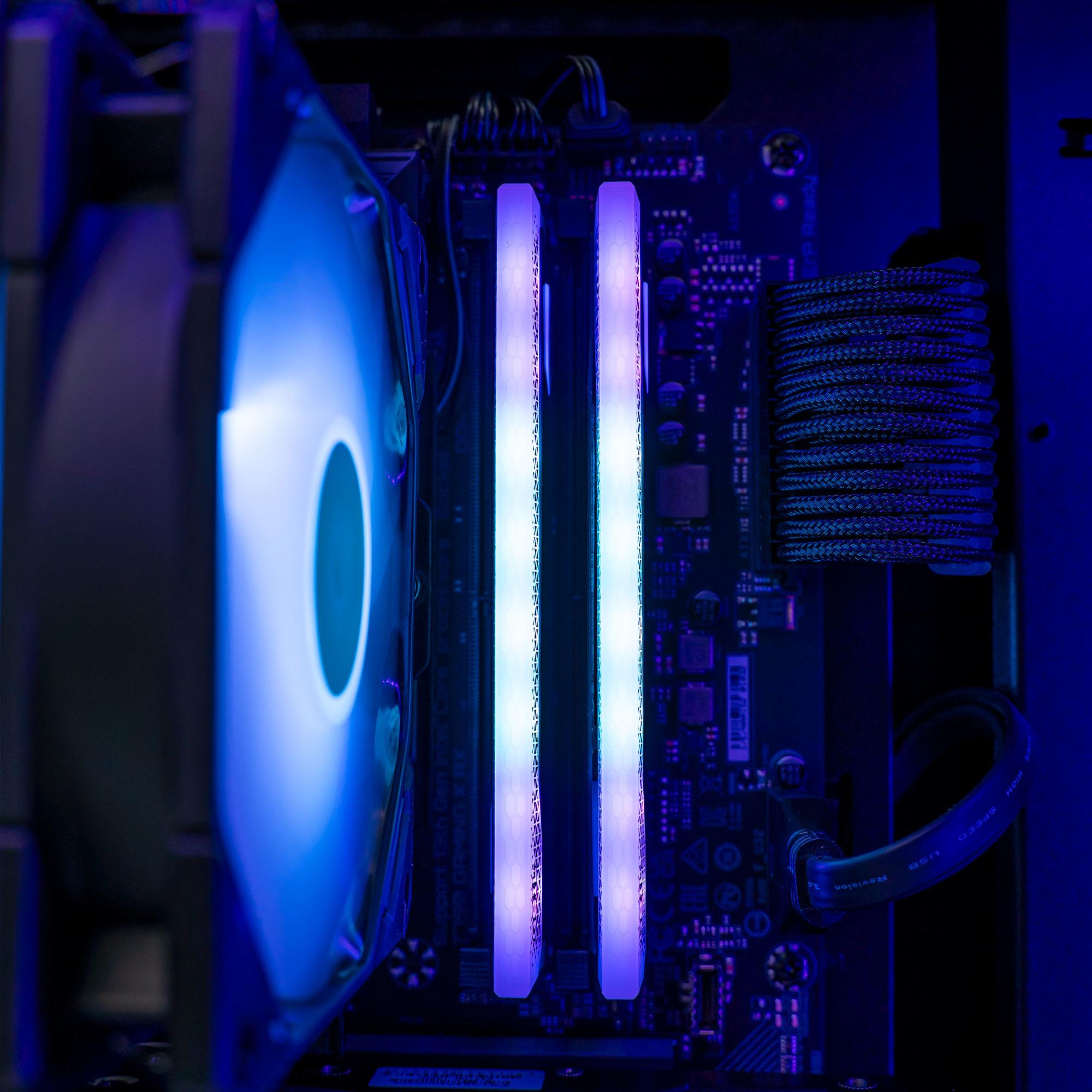 A large main feature product image of EX-DEMO PLE Pop Black A770 Prebuilt Ready To Go Gaming PC