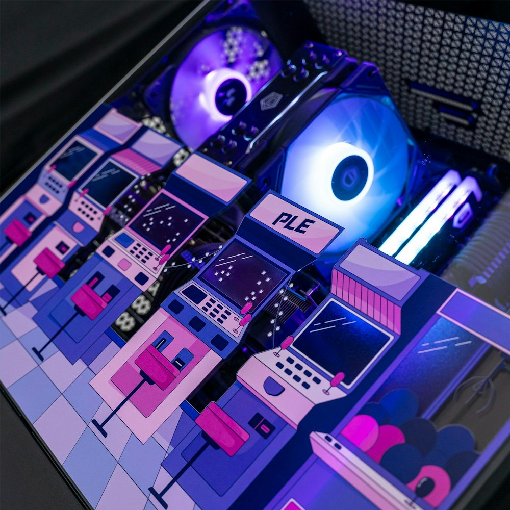 A large main feature product image of EX-DEMO PLE Pop Black A770 Prebuilt Ready To Go Gaming PC