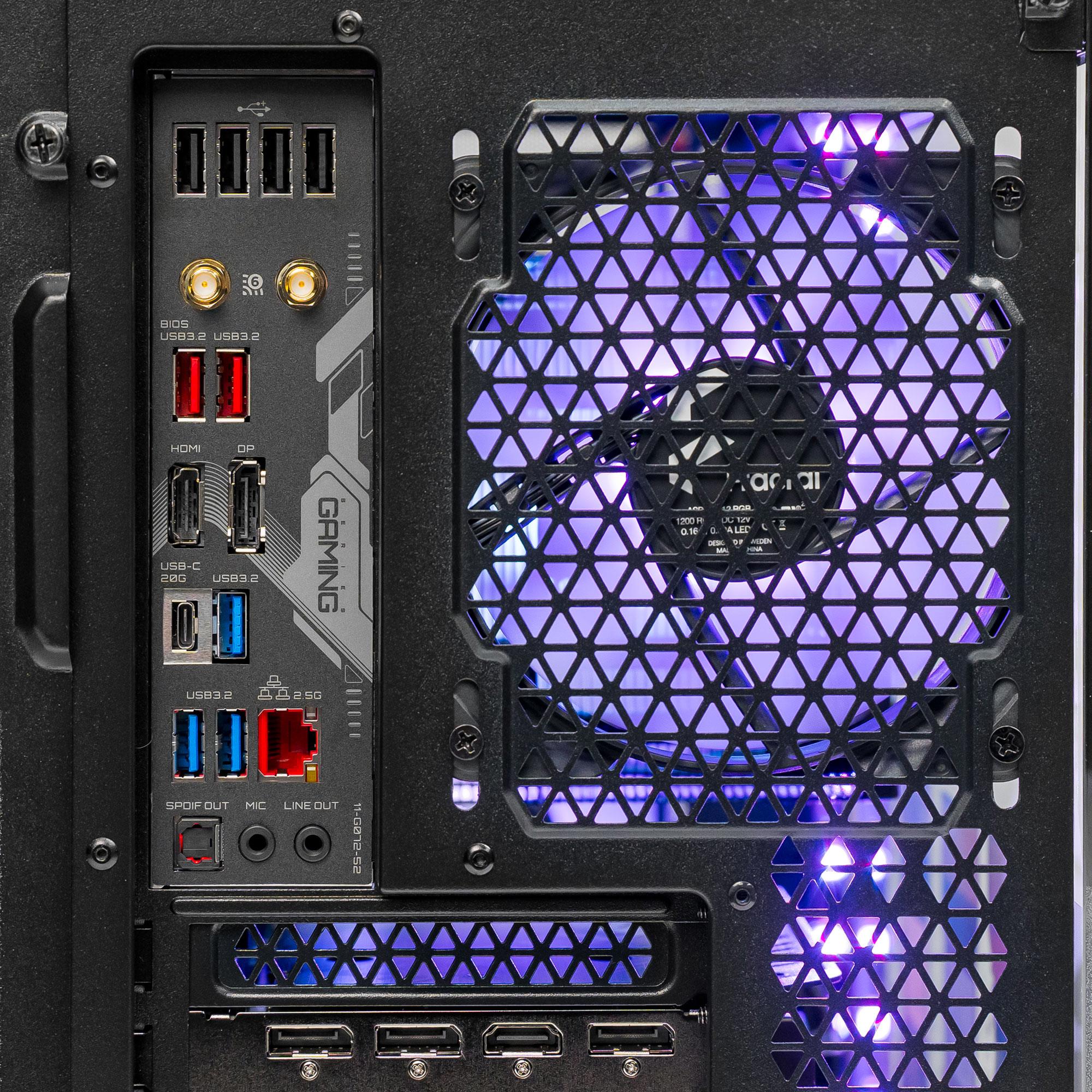 A large main feature product image of EX-DEMO PLE Pop Black A770 Prebuilt Ready To Go Gaming PC