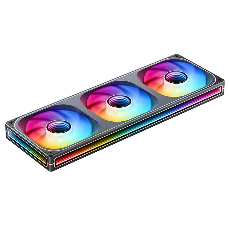 A large main feature product image of Jonsbo ZB-360 ARGB 120x360mm PWM Triple Fan Module (Black)