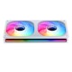 A small tile product image of Jonsbo ZB-240 ARGB 120x240mm PWM Dual Fan Module (White)