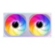 A small tile product image of Jonsbo ZB-240 ARGB 120x240mm PWM Dual Fan Module (White)