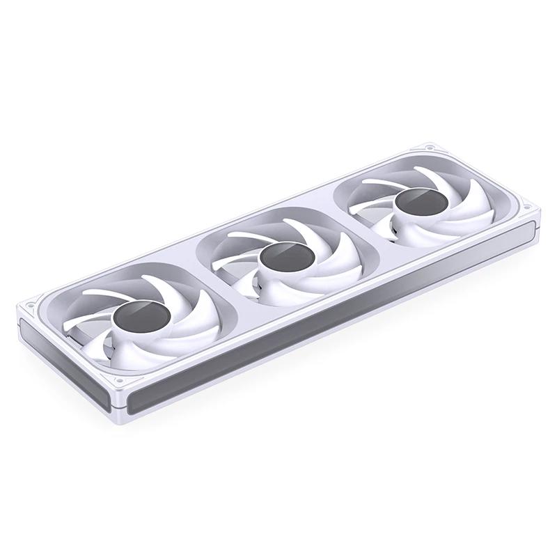 A large main feature product image of Jonsbo ZB-360 ARGB 120x360mm PWM Triple Fan Module (White)