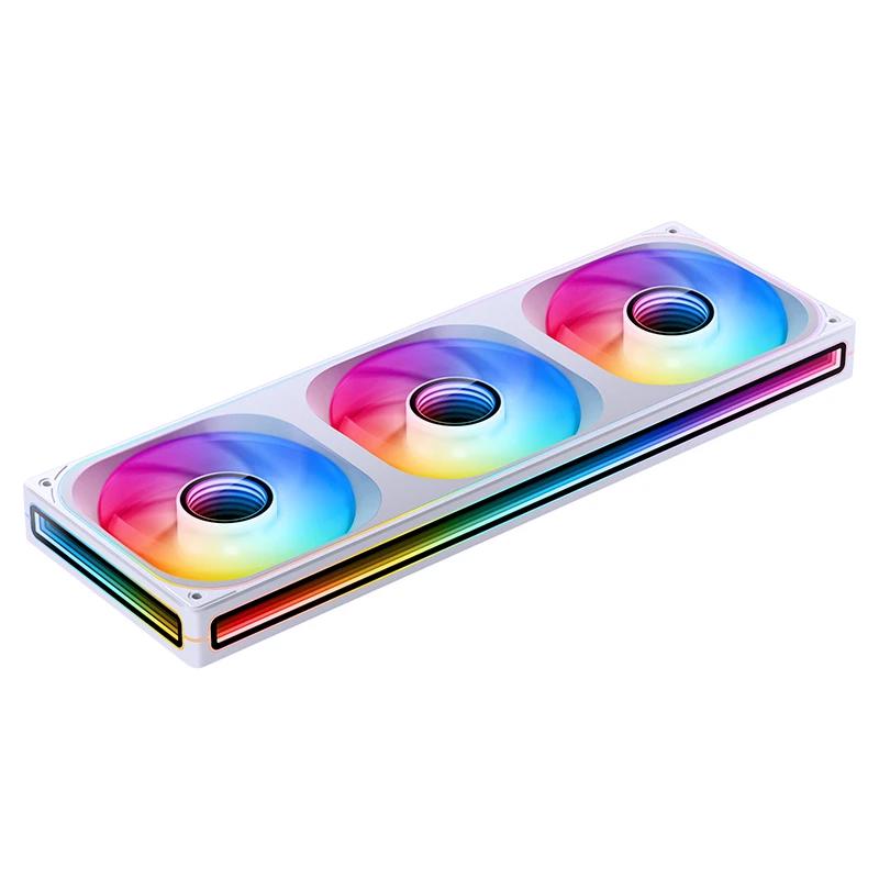 A large main feature product image of Jonsbo ZB-360 ARGB 120x360mm PWM Triple Fan Module (White)