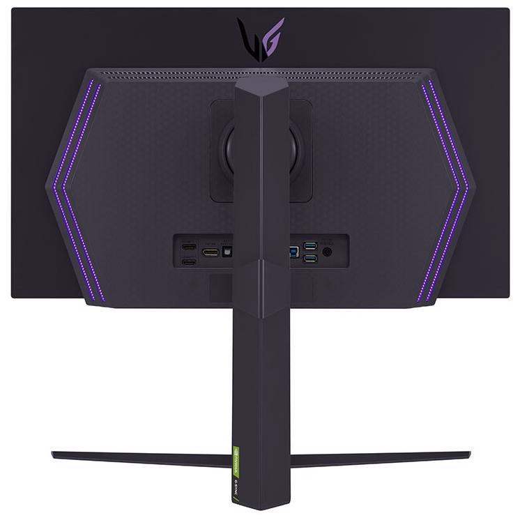 A large main feature product image of EX-DEMO LG UltraGear OLED 27GR95QE-B 27" 1440p 240Hz Monitor