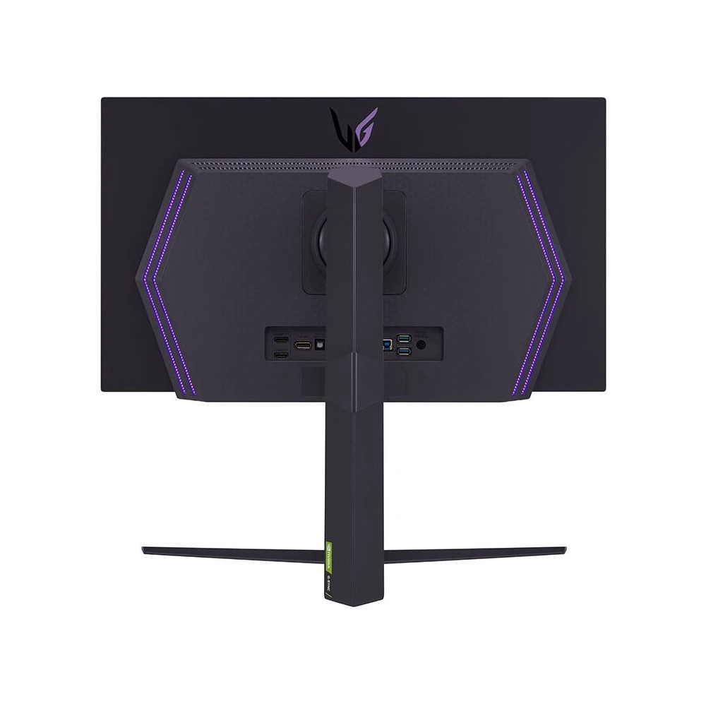 A large main feature product image of EX-DEMO LG UltraGear OLED 27GR95QE-B 27" 1440p 240Hz Monitor