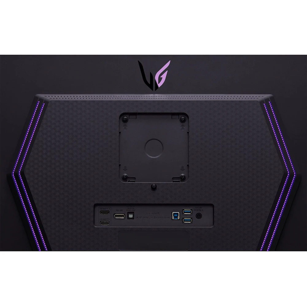 A large main feature product image of EX-DEMO LG UltraGear OLED 27GR95QE-B 27" 1440p 240Hz Monitor