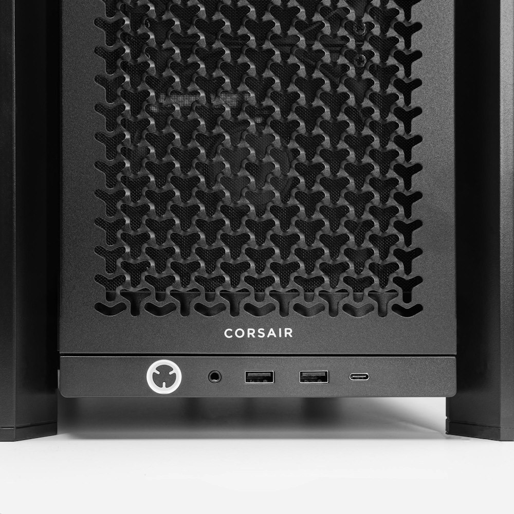 A large main feature product image of PLE Blackout RTX 5080 Prebuilt Ready To Go Gaming PC