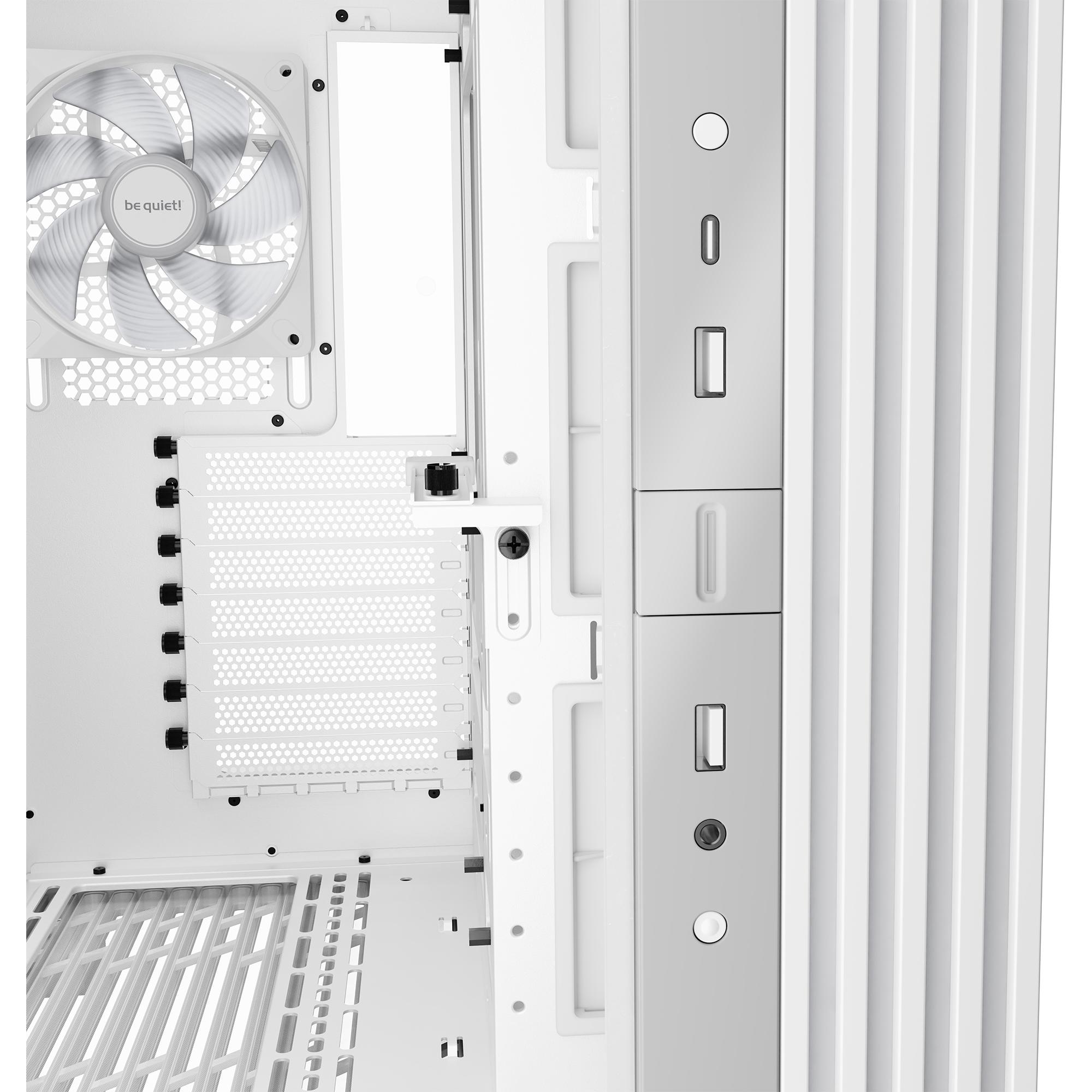 A large main feature product image of EX-DEMO EX-DEMO be quiet! LIGHT BASE 600 DX - Mid Tower Dual-Chamber Case (White)