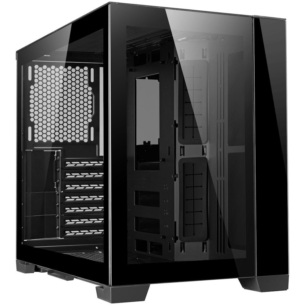A large main feature product image of EX-DEMO Lian Li O11 Dynamic Mini - Compact Mid Tower ATX Case (Black)