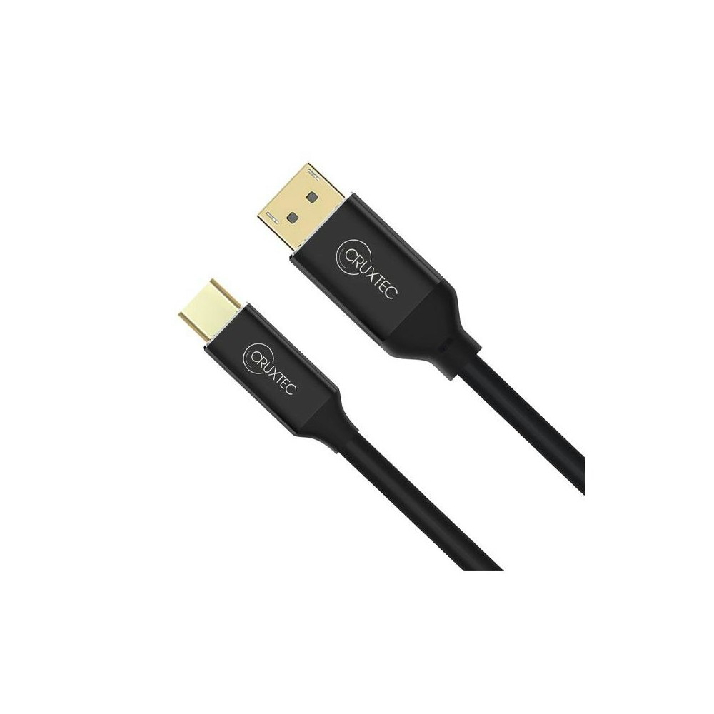 A large main feature product image of Cruxtec USB-C Male to Displayport V1.4 Male Cable - 3m