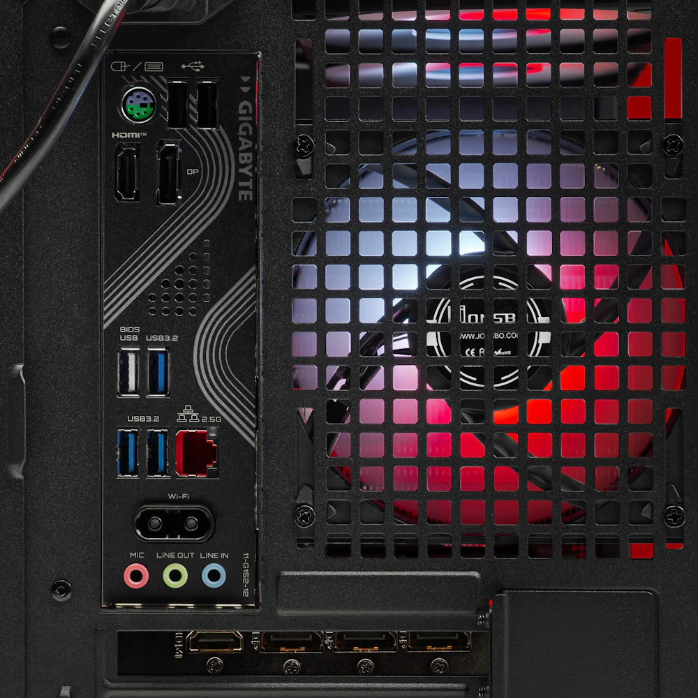 A large main feature product image of PLE Forge RTX 5070 Ti Prebuilt Ready To Go Gaming PC