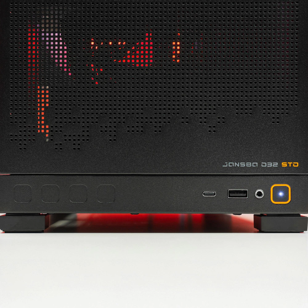 A large main feature product image of PLE Forge RTX 5070 Ti Prebuilt Ready To Go Gaming PC