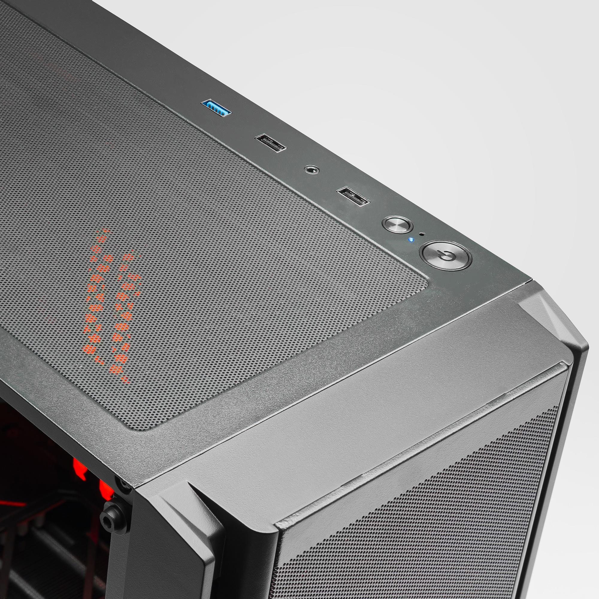 A large main feature product image of PLE Ingot RX 9060 XT 8GB Prebuilt Ready To Go Gaming PC