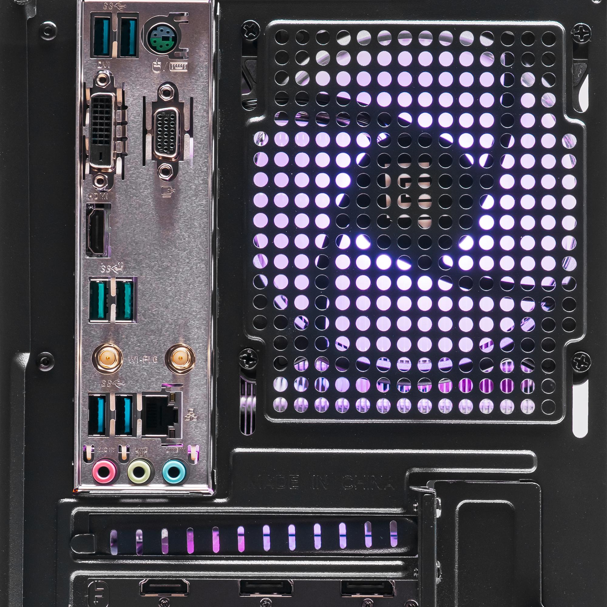 A large main feature product image of PLE Edge RX 9060 Prebuilt Ready To Go Gaming PC