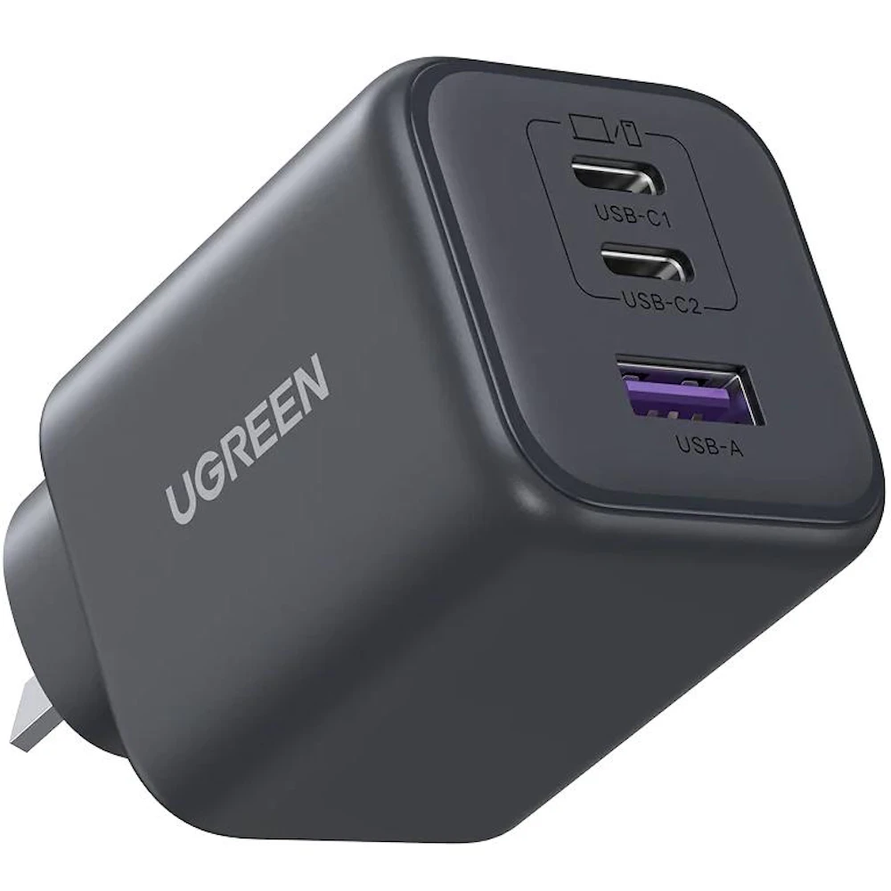 UGREEN Zapix 45W USB Type-C PD GaN 3-Port Wall Charger