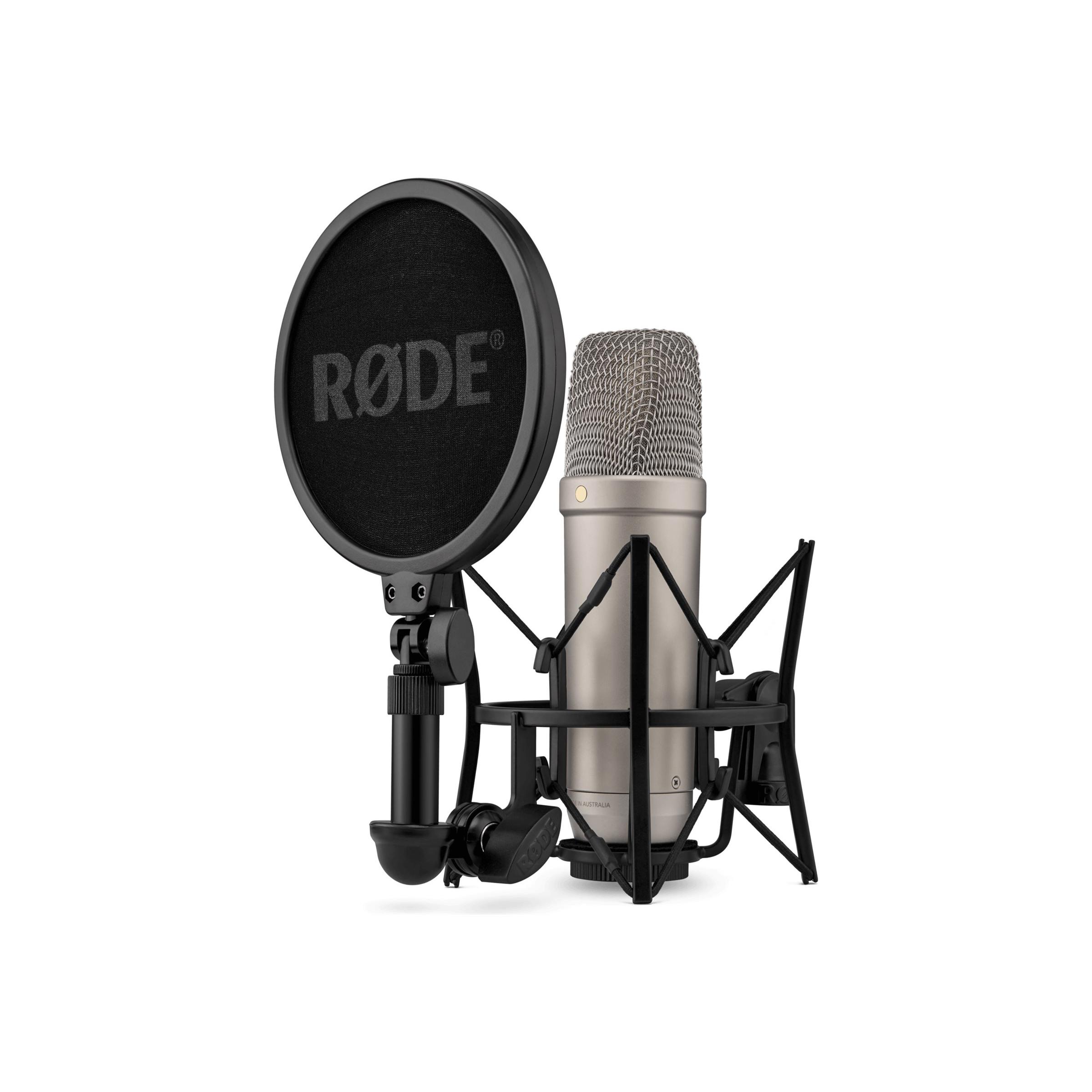 A large main feature product image of RODE NT1 5th Generation Studio Condenser Microphone (Nickel)