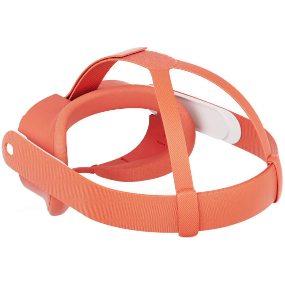 A large main feature product image of META Quest 3 Facial Interface & Head Strap - Blood Orange