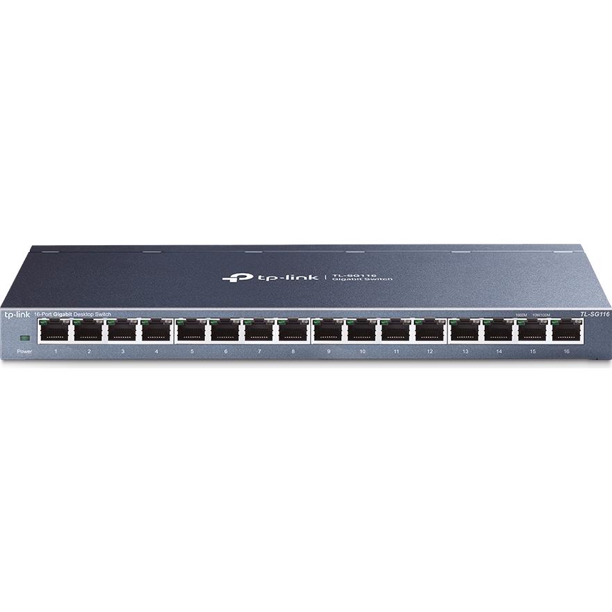 A large main feature product image of EX-DEMO TP-Link SG116 - 16-Port Gigabit Desktop Switch