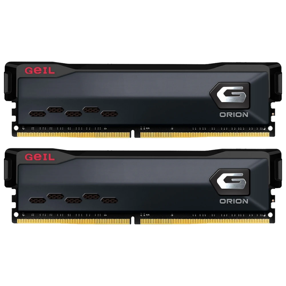 A large main feature product image of EX-DEMO GeIL Orion 16GB Kit (2x8GB) DDR4-3600 C18 (Charcoal Grey)