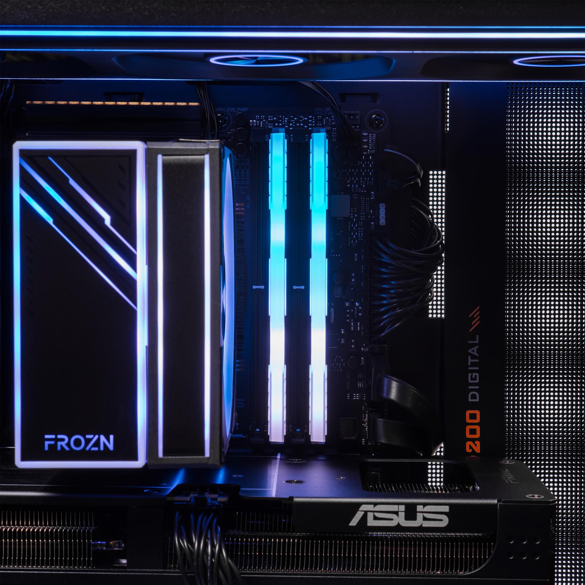 A large main feature product image of EX-DEMO PLE Carbon RX 9060 XT Prebuilt Ready To Go Gaming PC