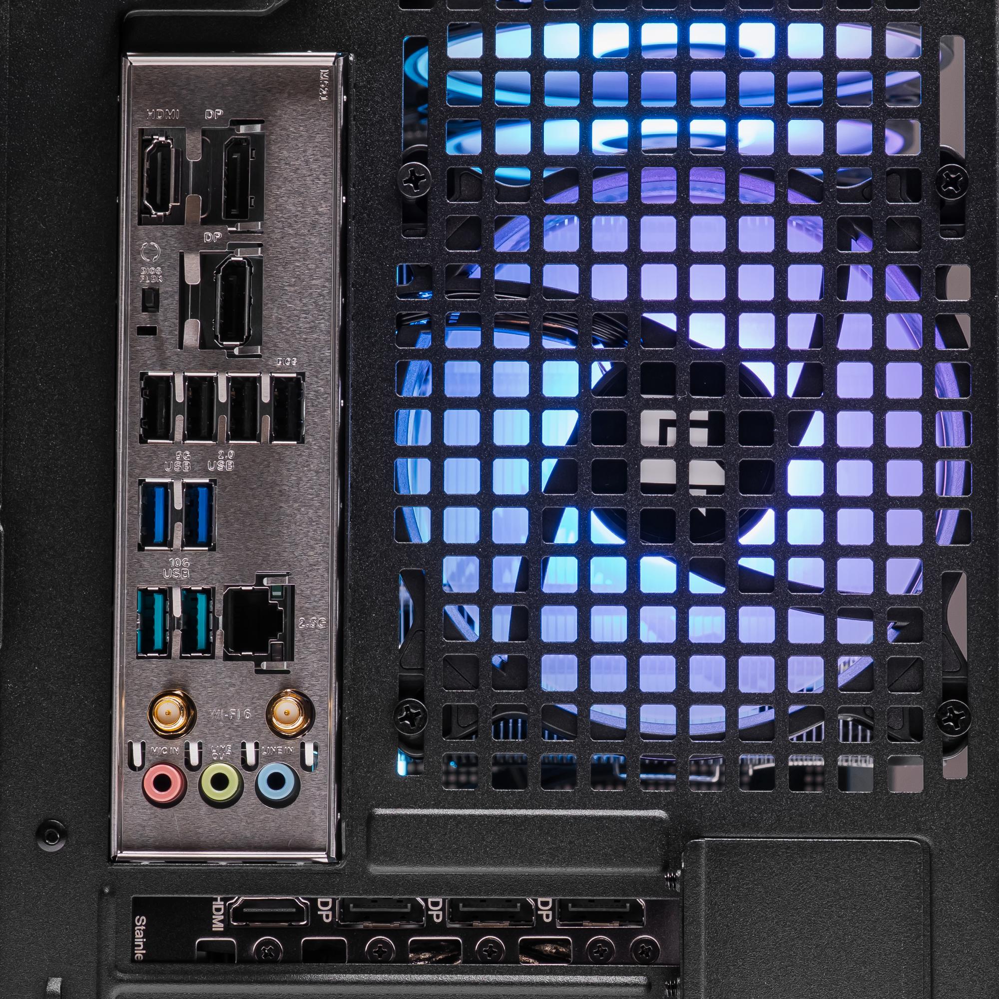 A large main feature product image of PLE Nova RTX 5060 Ti Prebuilt Ready To Go Gaming PC