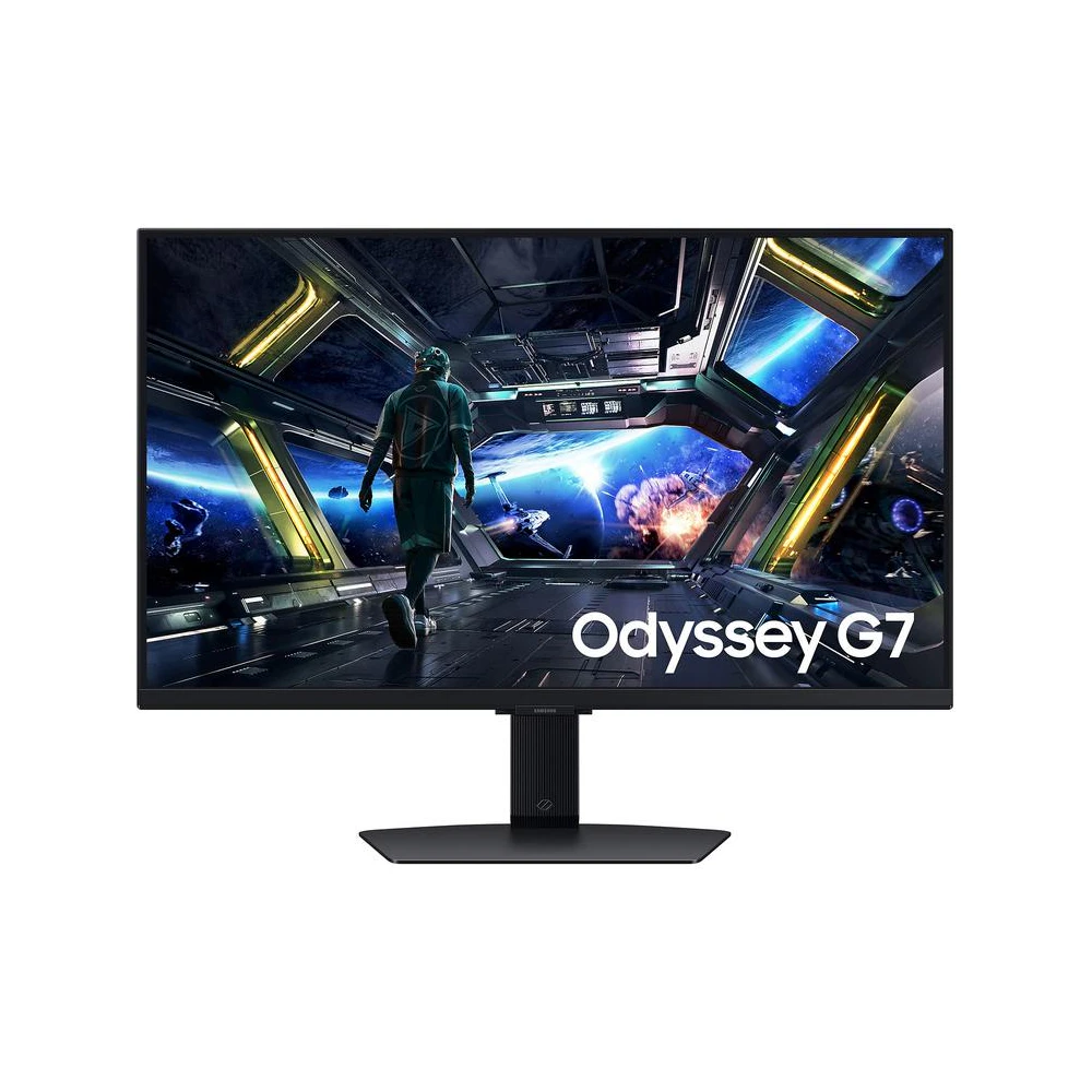 A large main feature product image of EX-DEMO Samsung Odyssey G70D - 27" 4K 2160p 144Hz IPS Gaming Monitor
