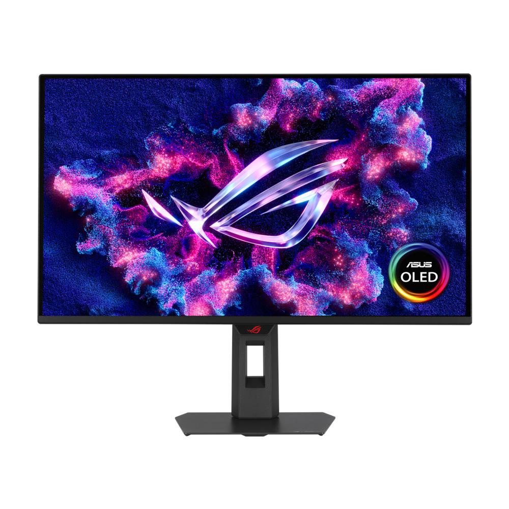 A large main feature product image of ASUS ROG Strix OLED XG27AQDMES - 27" 1440p 240Hz 0.03ms Gaming Monitor