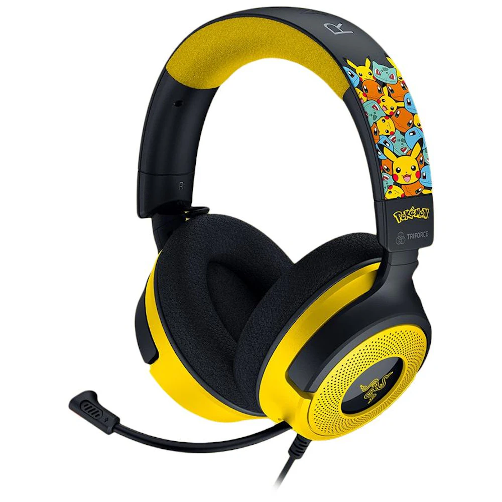 Razer Kraken V4 X - Wired Gaming Headset - Pokémon Kanto Starters Edition
