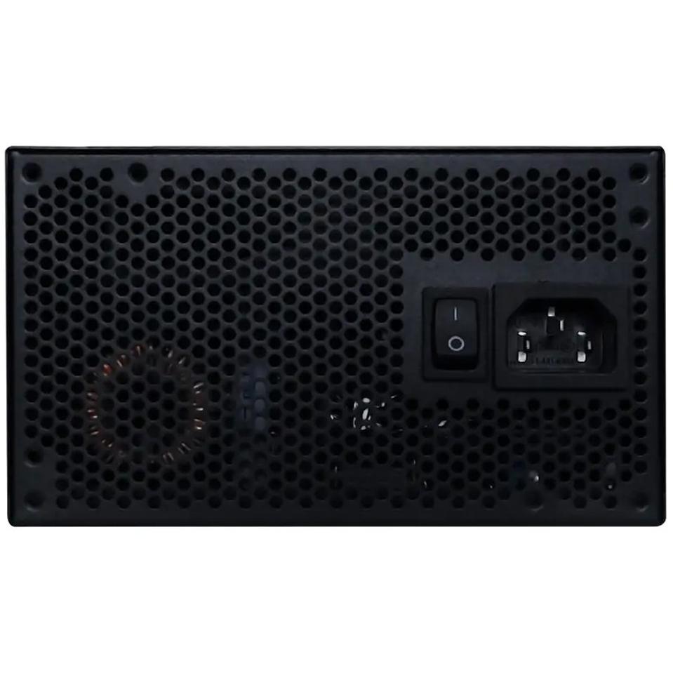 A large main feature product image of EX-DEMO Lian Li Edge 750W Gold PCIe 5.1 ATX 3.1 Modular PSU (Black)