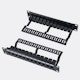 A small tile product image of DeskPi RackMate 10" 1U 12-Port Blank CAT6 Keystone Patch Panel w/ Cable Management