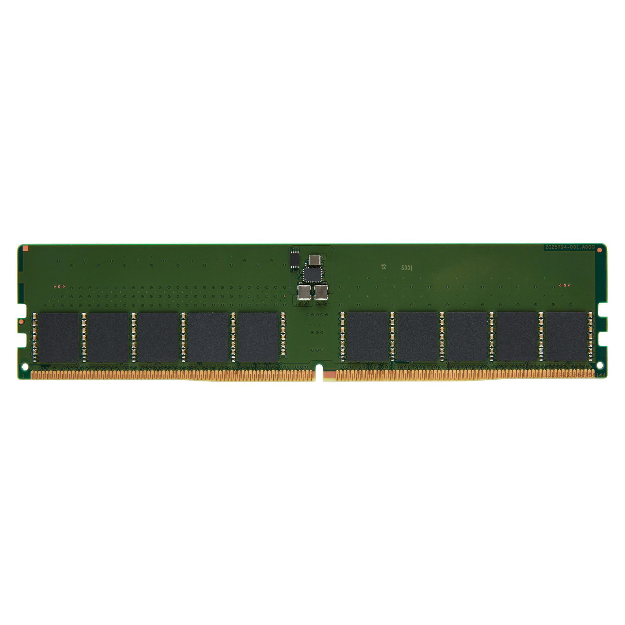 A large main feature product image of Kingston Server Premier 32GB Single (1x32GB) DDR5-5600 C46 ECC