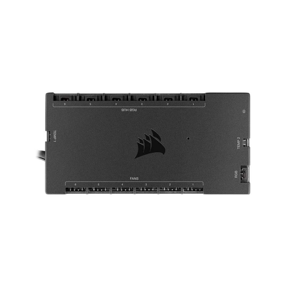 A large main feature product image of EX-DEMO Corsair iCUE Commander Core XT Smart RGB Lighting and Fan Speed Controller