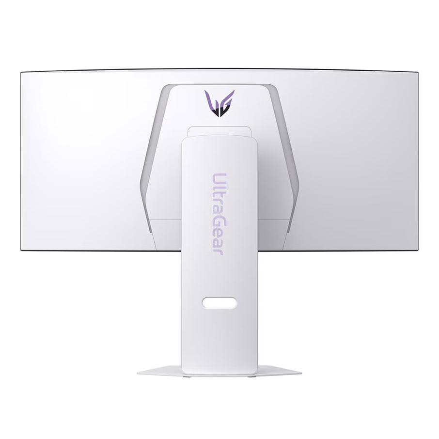 A large main feature product image of EX-DEMO LG UltraGear OLED 34GX90SA-W - 34" Curved 1440p Ultrawide 240Hz 0.03ms Gaming Monitor (White)