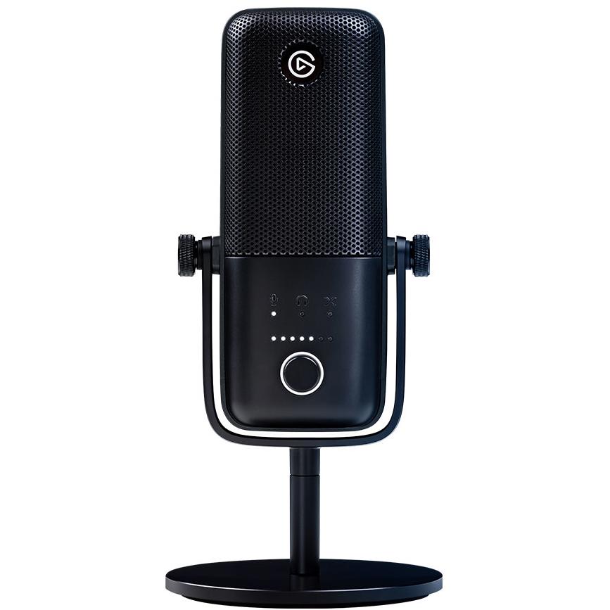 A large main feature product image of EX-DEMO Elgato Wave 3 Premium Streaming Microphone - Black