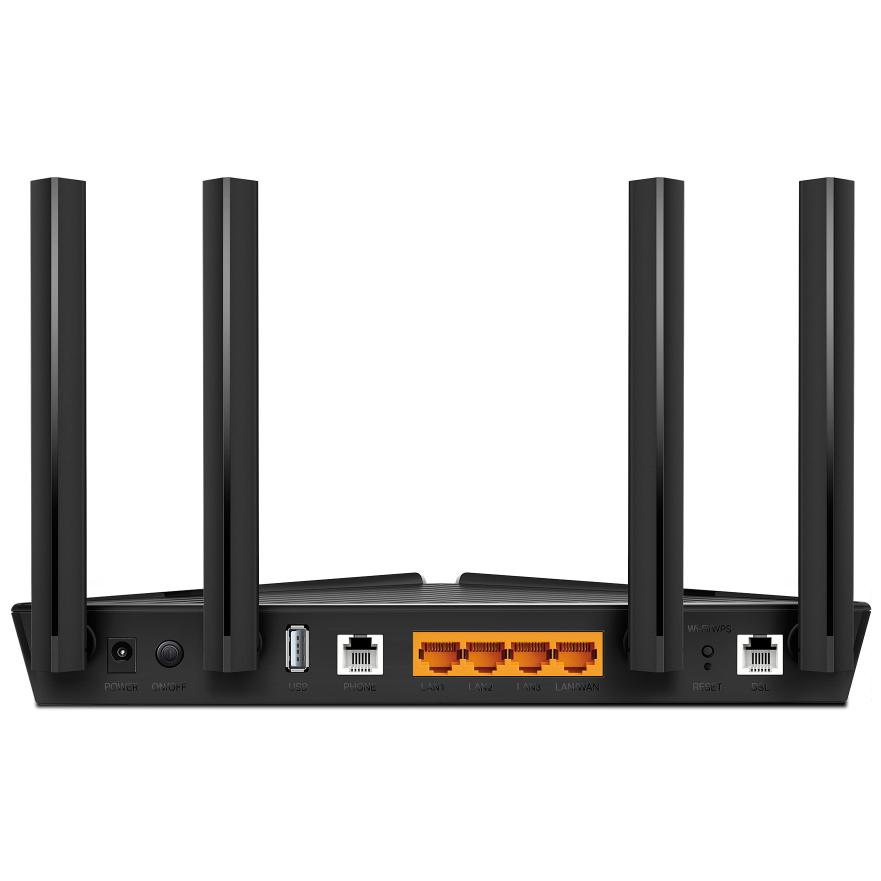 A large main feature product image of EX-DEMO TP-Link Archer VX1800v - AX1800 Dual-Band VDSL/ADSL Wi-Fi 6 Modem Router