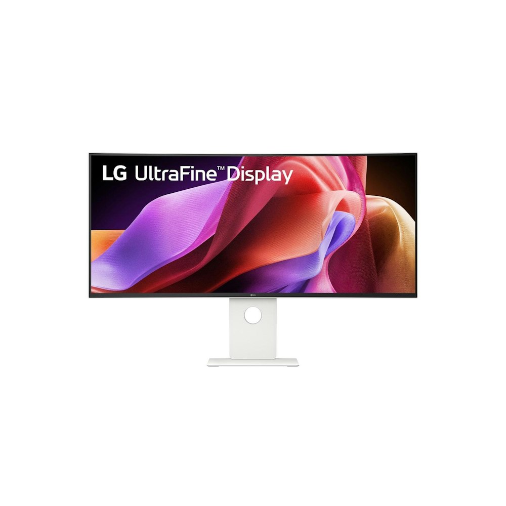 A large main feature product image of LG UltraFine 40U990A-W - 40" Curved 2160p 5K2K 120Hz Nano IPS Monitor with Thunderbolt 5